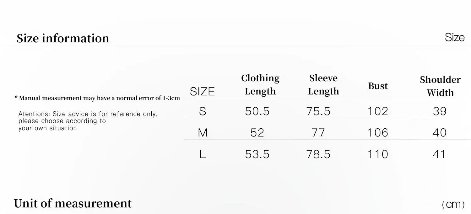 Modern Milk Cafe Merino shearling jacket size guide