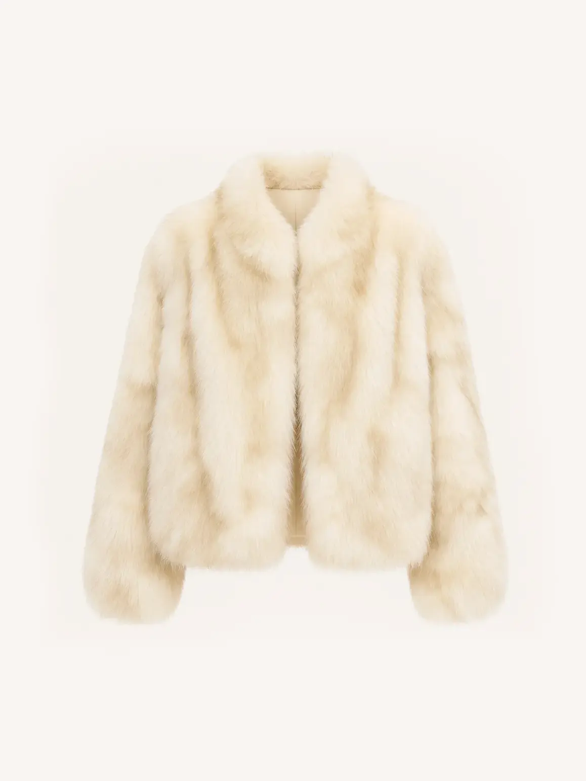 Monet's Garden Beige Gray SagaFurs fox fur coat product view