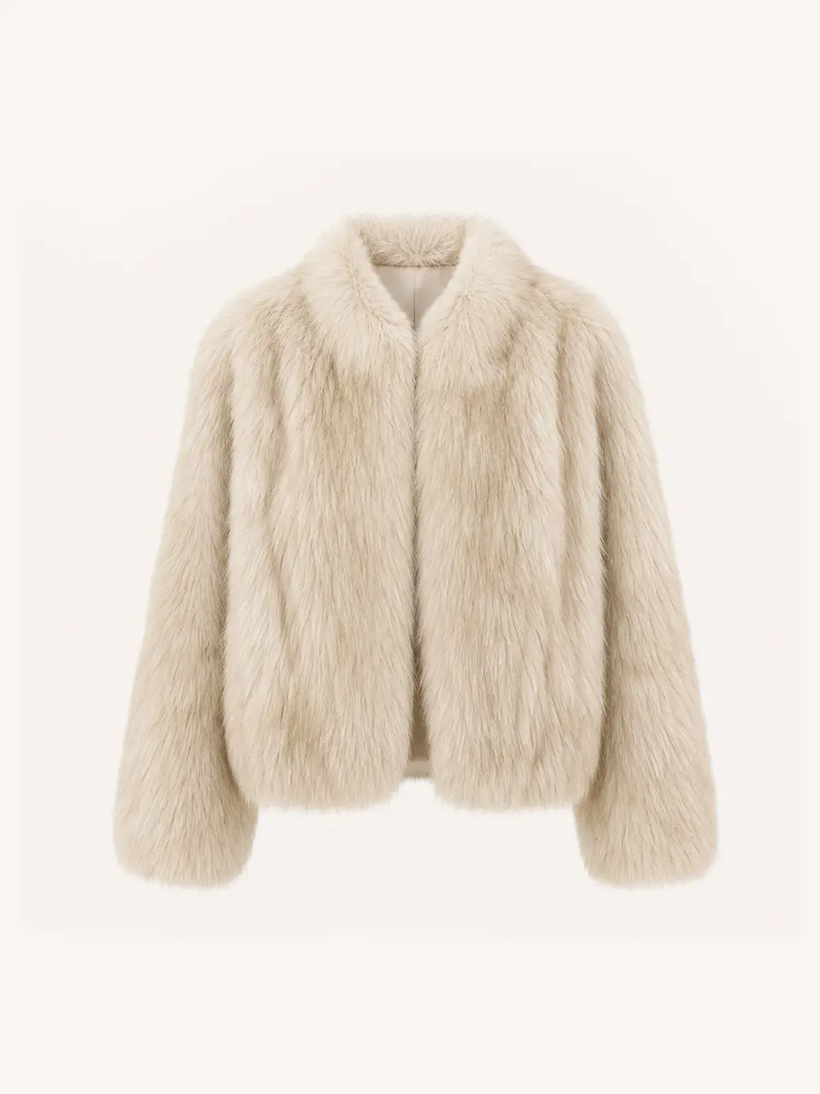 Monet's Garden Gray White Brown SagaFurs fox fur coat product view