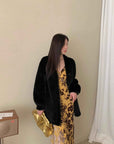 "Moon Serenade" High - luxury imported velvet mink woven fur coat mid - length mink coat (handmade) - variant_title