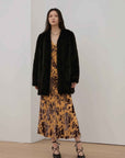 "Moon Serenade" High - luxury imported velvet mink woven fur coat mid - length mink coat (handmade) - variant_title