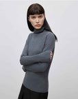 "Moonlight Essence" Machine Washable 48S Wool Pile Collar Bottoming Shirt Slim Fit Inner Knitted Sweater for Women - variant_title