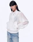 "Moonlight Whisper" lightweight outdoor half - stand collar raglan sleeve jacket - variant_title