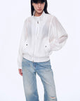 "Moonlight Whisper" lightweight outdoor half - stand collar raglan sleeve jacket - variant_title