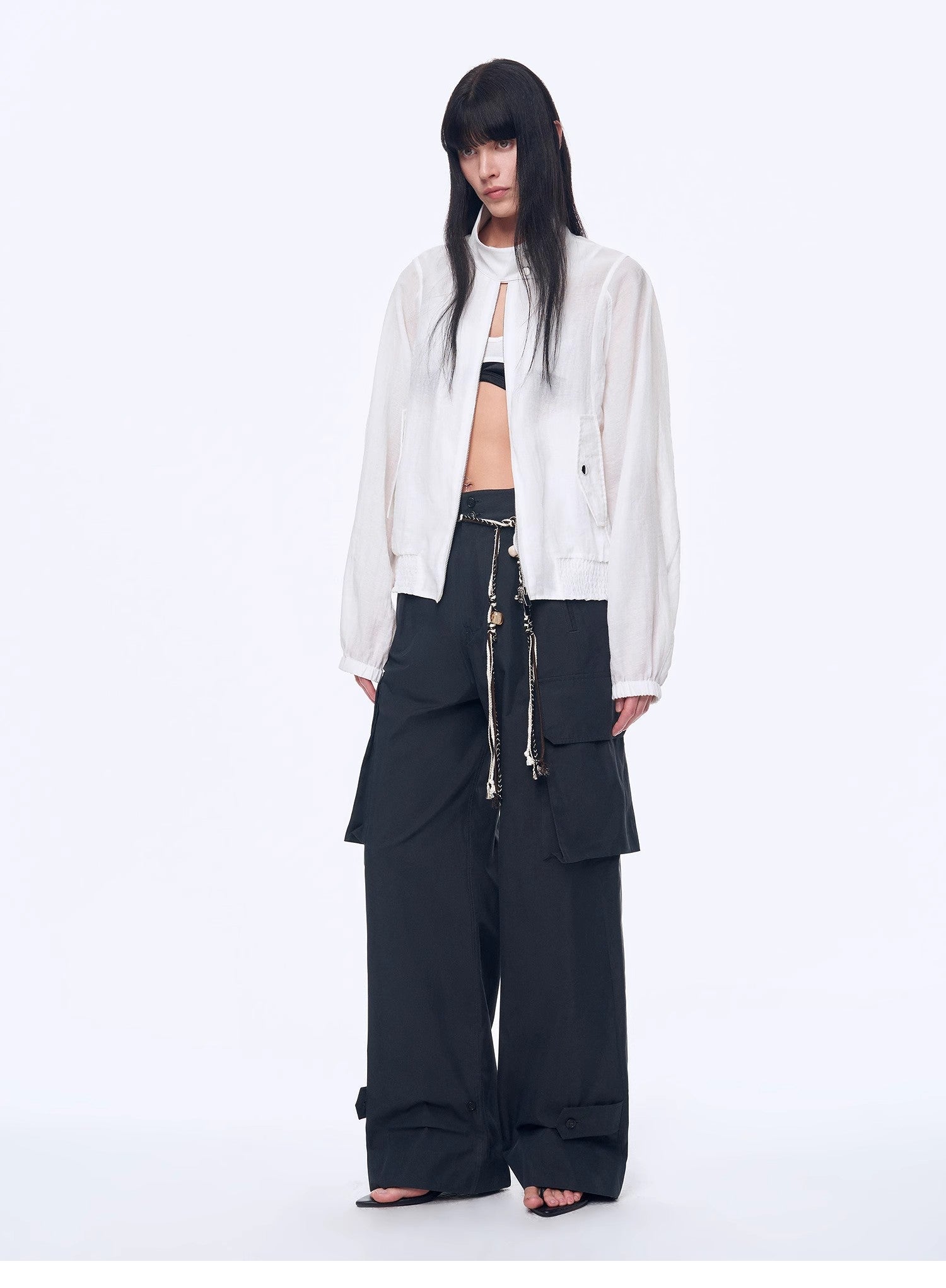 "Moonlight Whisper" lightweight outdoor half - stand collar raglan sleeve jacket - variant_title
