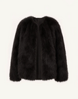 Morning Mist Manor Classic Black SagaFurs fox fur coat product view