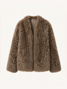 Fireladyfur Women's Tuscan Sheepskin Coat“Morning Mist Fairy” product image 15
