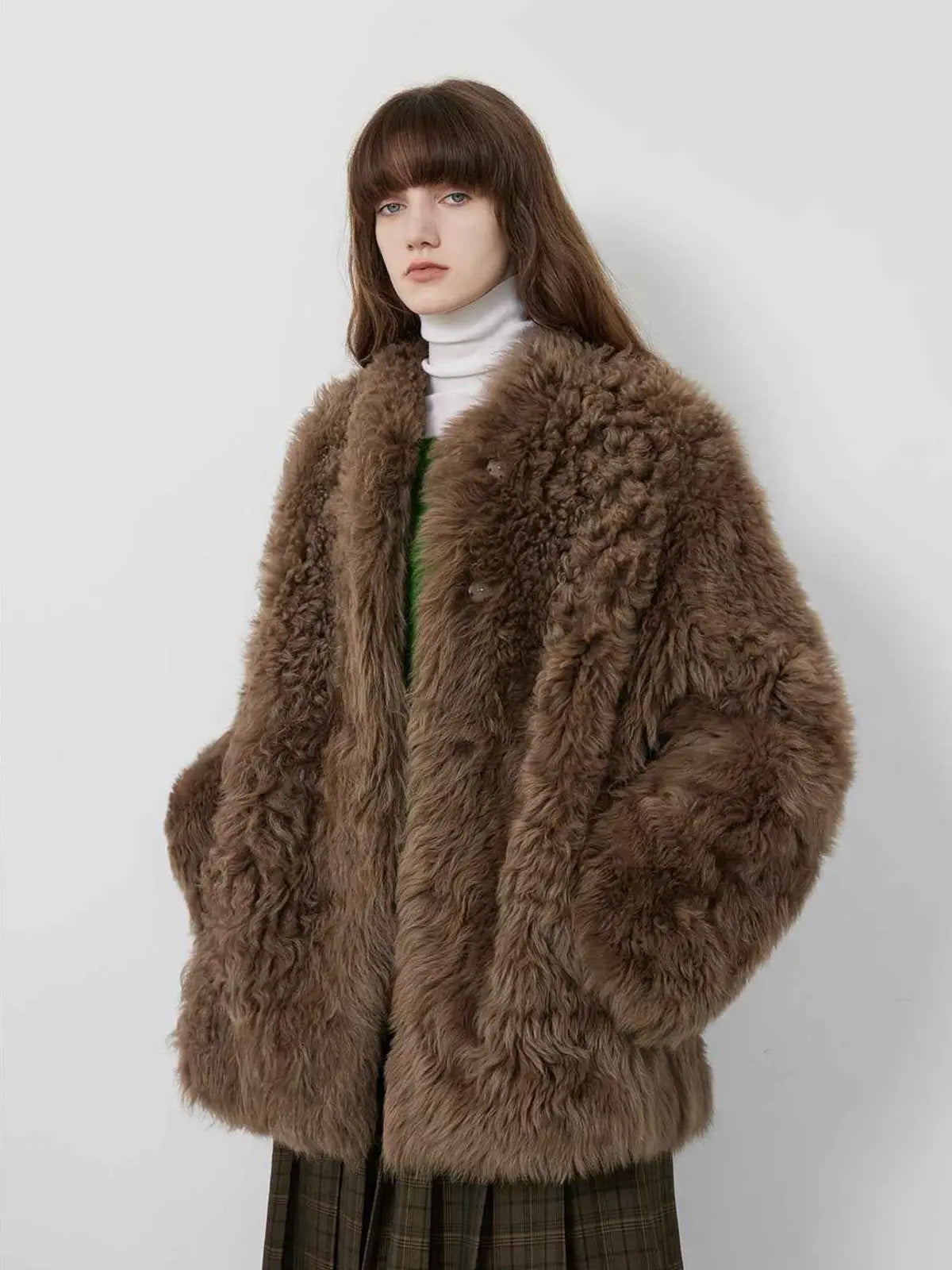 Fireladyfur Women's Tuscan Sheepskin Coat“Morning Mist Fairy” - variant_title