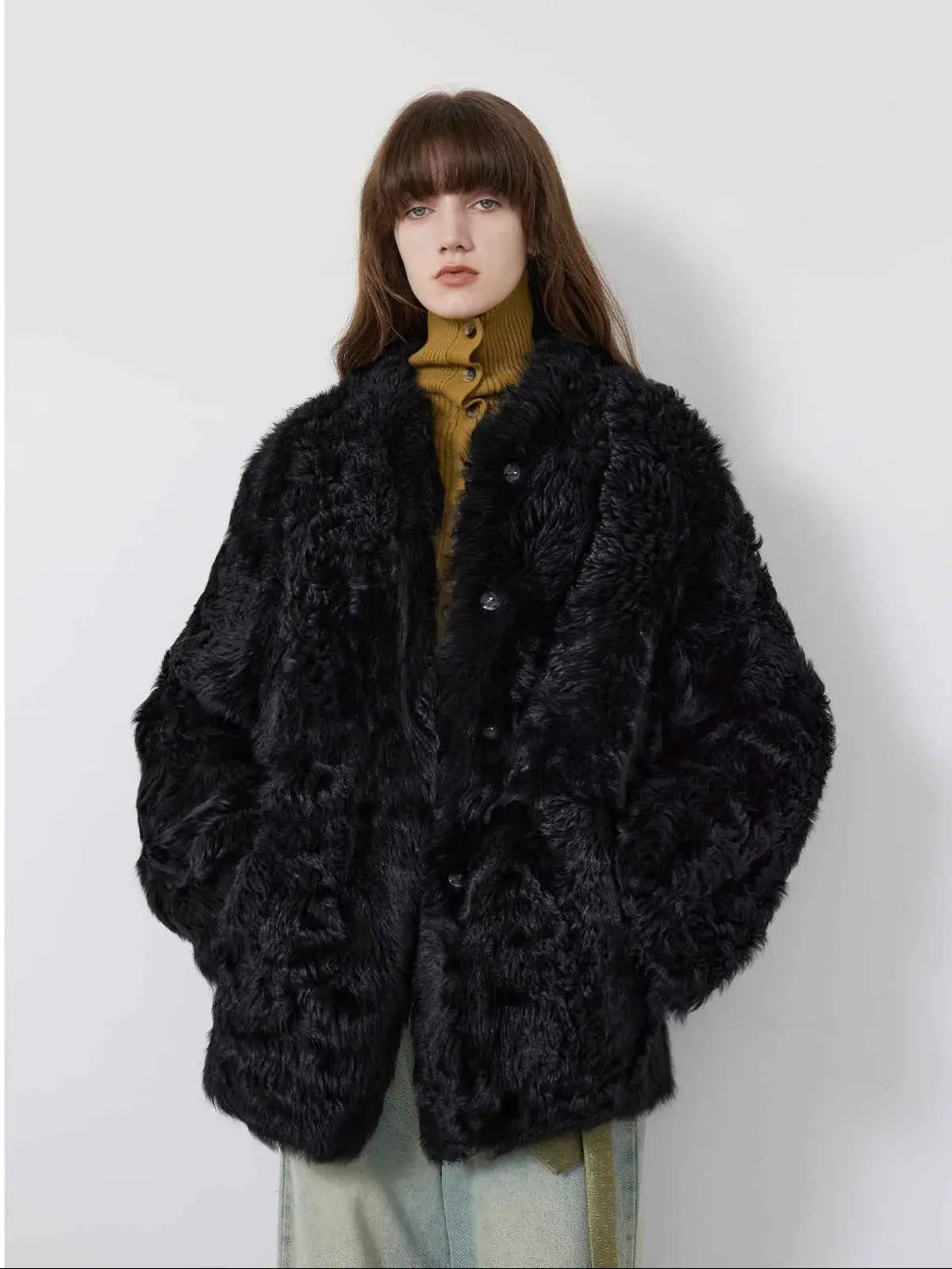 Fireladyfur Women's Tuscan Sheepskin Coat“Morning Mist Fairy” - variant_title