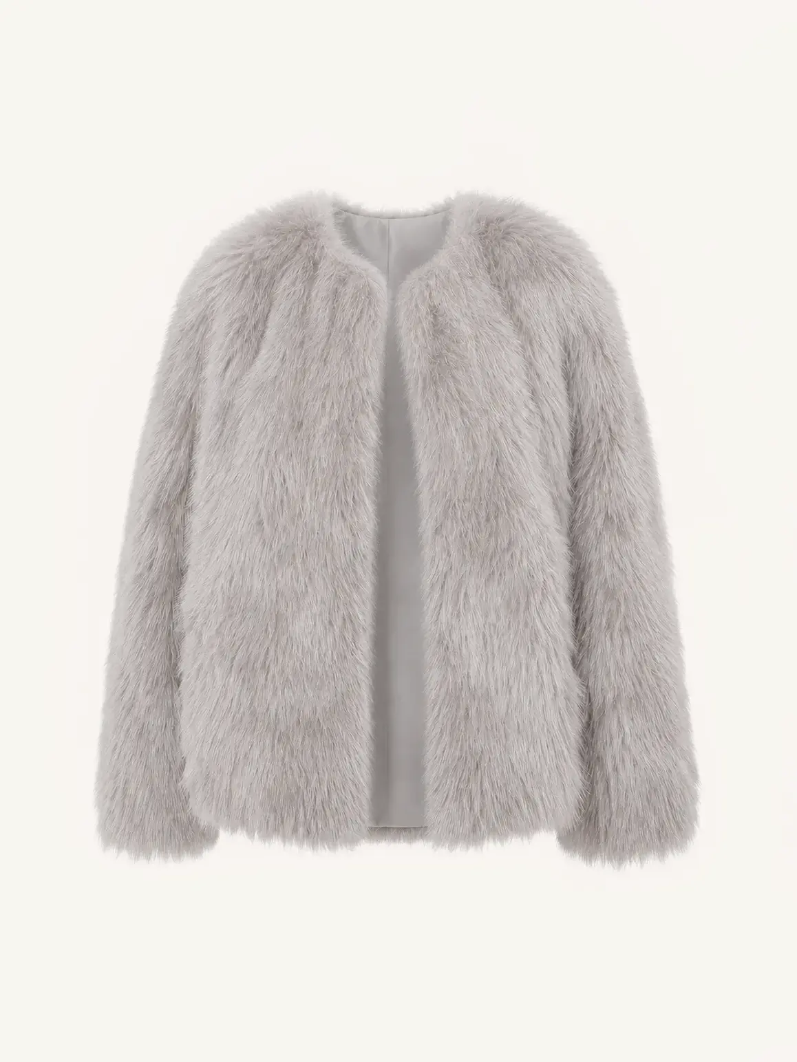 Morning Mist Manor Green Gray SagaFurs fox fur coat product view