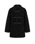 Moro Garden black water ripple sheepskin wool coat product cutout