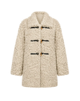 Moro Garden coconut milk ash water ripple sheepskin coat product cutout