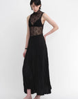 Mulberry silk custom pleated irregular hem skirt for women - variant_title