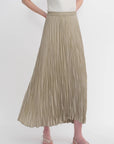 Mulberry silk custom pleated irregular hem skirt for women - variant_title