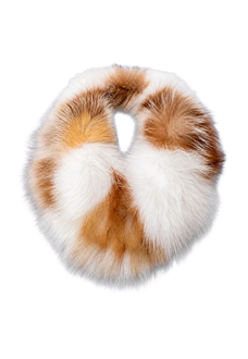 Multicolor fox fur pullover neck scarf for women - Fireladyfur