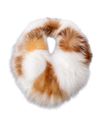 Multicolor fox fur pullover neck scarf for women - Fireladyfur