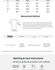 Murasaki River lambskin biker jacket - size and care guide