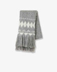 Nepal alpaca wool color clashing jacquard tassel scarf women winter warm shawl 190*27 - variant_title
