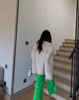 "Night in Paris" imported Tuscan sheepskin women's V - neck age - reducing lamb fur coat - variant_title