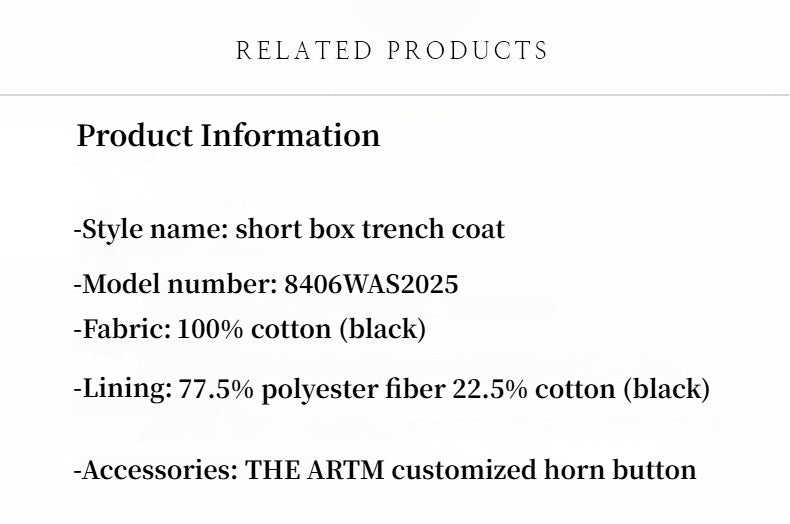 "Night Messenger" anti - wrinkle waterproof large lapel short straight box windbreaker for women - variant_title