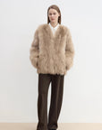 "Nostalgic Stroll" Wool Blended High Waist Curved Scimitar Casual Pants for Women - variant_title