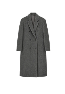 Opium Nights double-breasted straight-shoulder blazer coat product image 01
