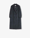 "Opium Nights"Women's Double - Breasted Blazer Coat with Straight Shoulders - variant_title