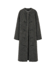 Parisian Affair circle long fur toggle coat product image 01