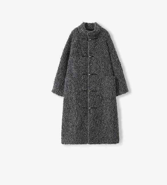 "Parisian Affair"Circle Long Fur Toggle Coat for Women - variant_title