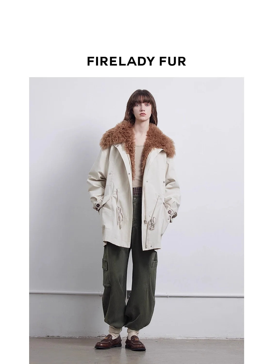 Fur-trim parka checked for storage and care before buying