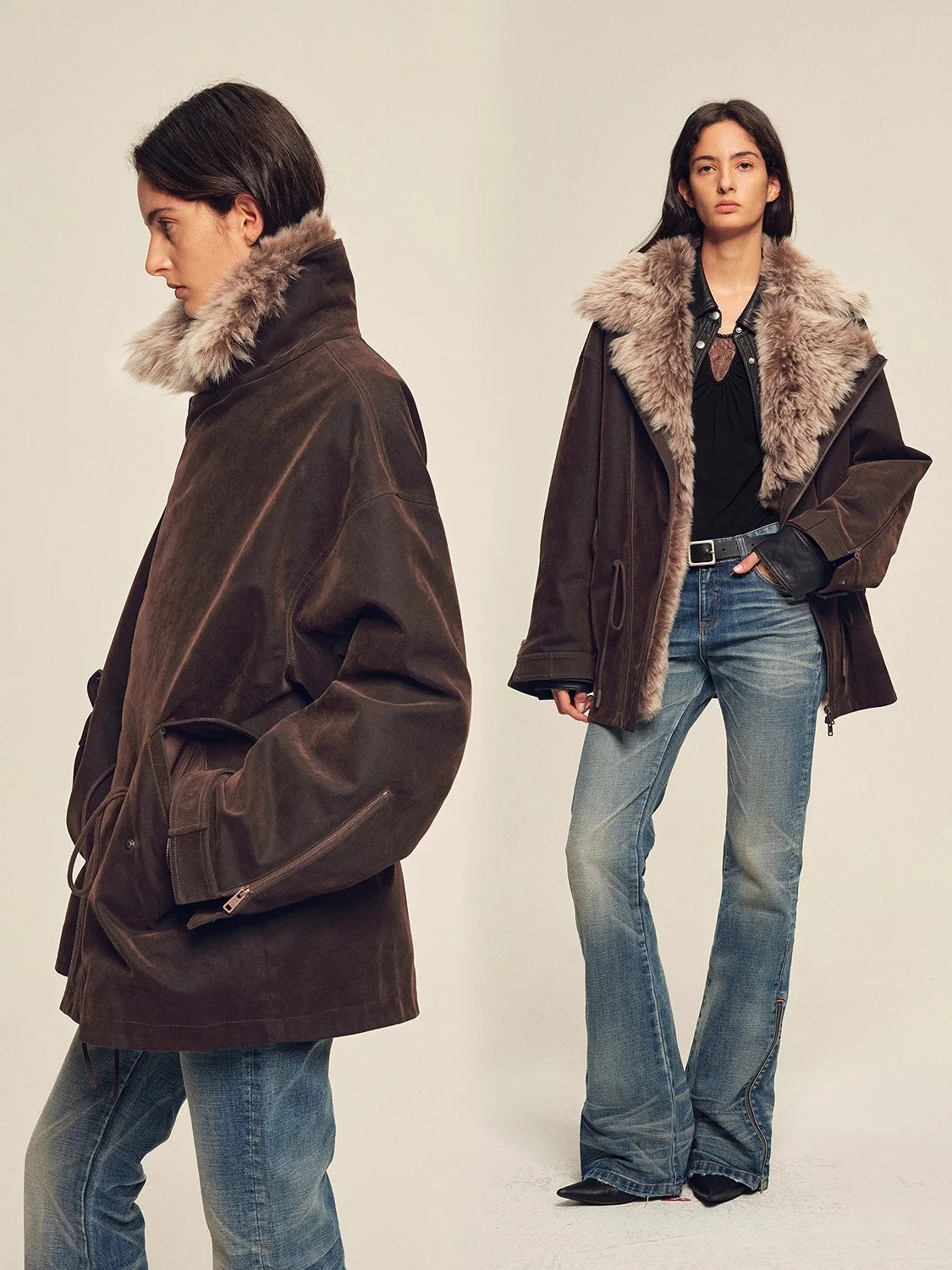 Long warm winter parka product image