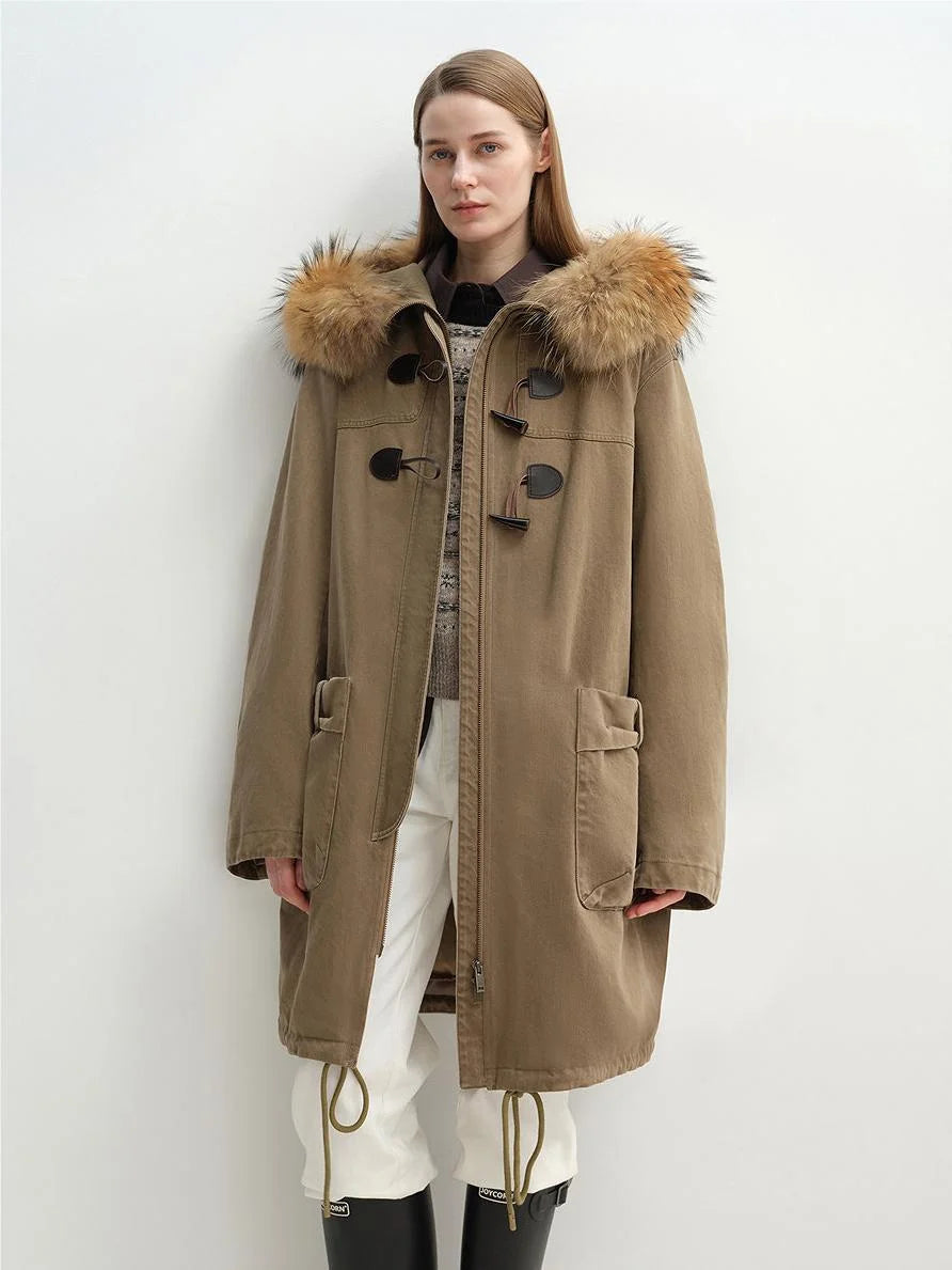 Fur trim parka visual