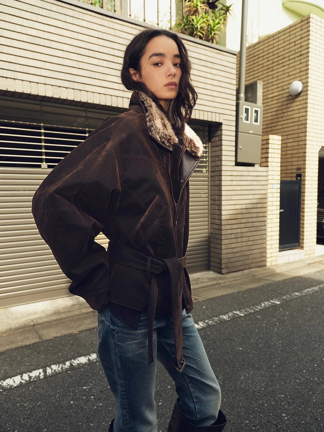 Detachable fur-trim parka collection product image