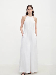 "Piano Music" halterneck waist - cinching cocoon dress - variant_title