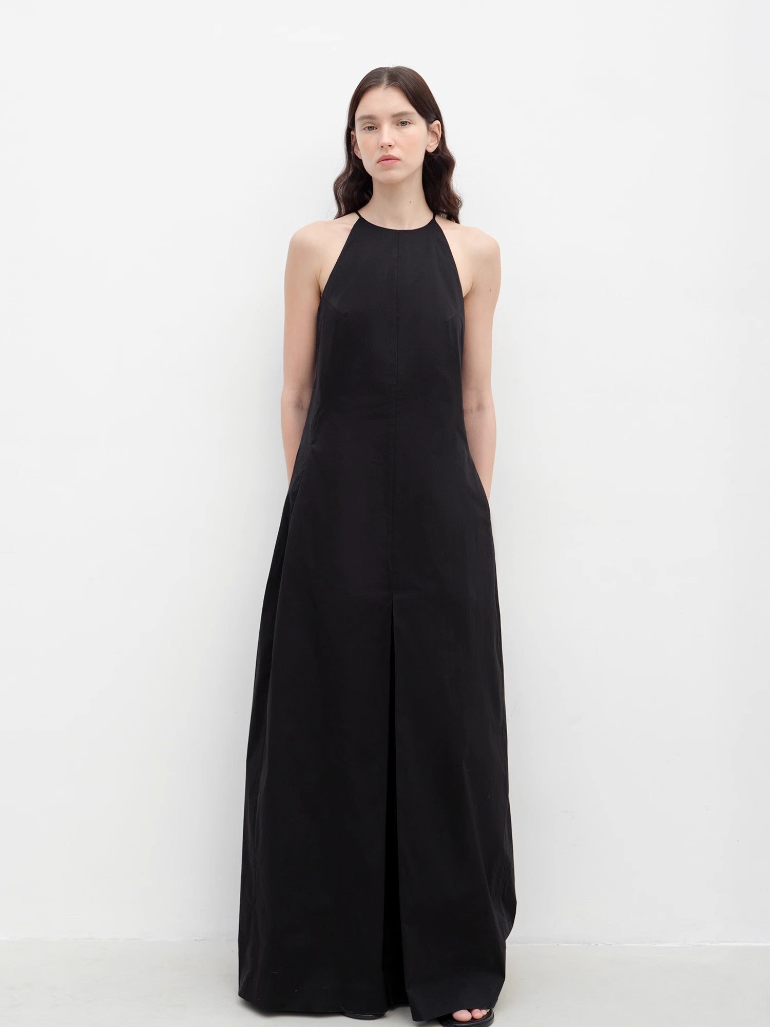 "Piano Music" halterneck waist - cinching cocoon dress - variant_title