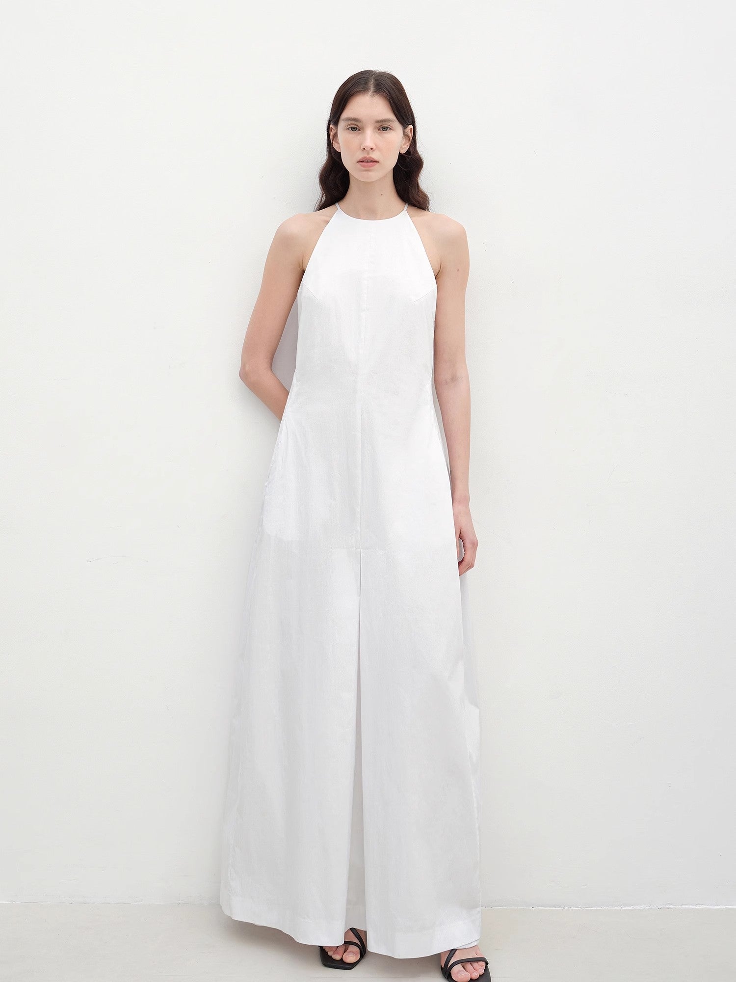 "Piano Music" halterneck waist - cinching cocoon dress - variant_title