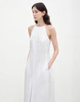 "Piano Music" halterneck waist - cinching cocoon dress - variant_title