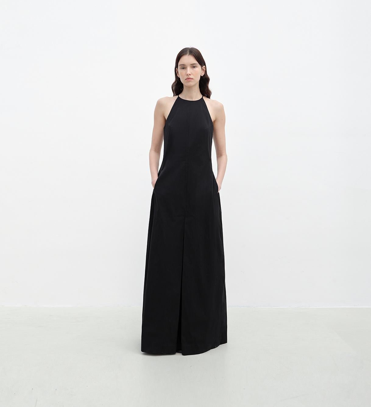 "Piano Music" halterneck waist - cinching cocoon dress - variant_title