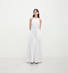 "Piano Music" halterneck waist - cinching cocoon dress - variant_title