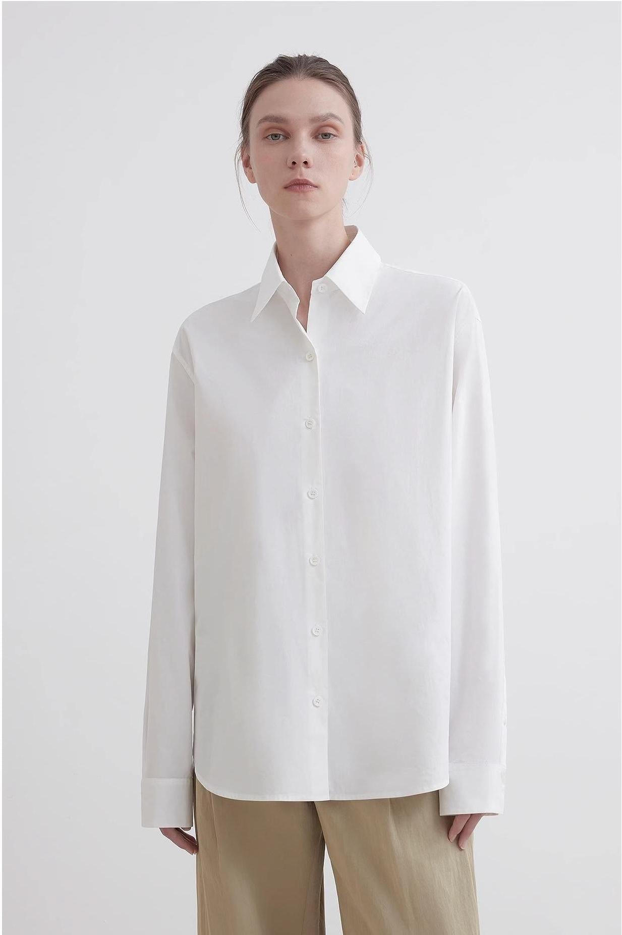 Plaid shirt commuting inner top high - end long - sleeved "Independence Song" - variant_title