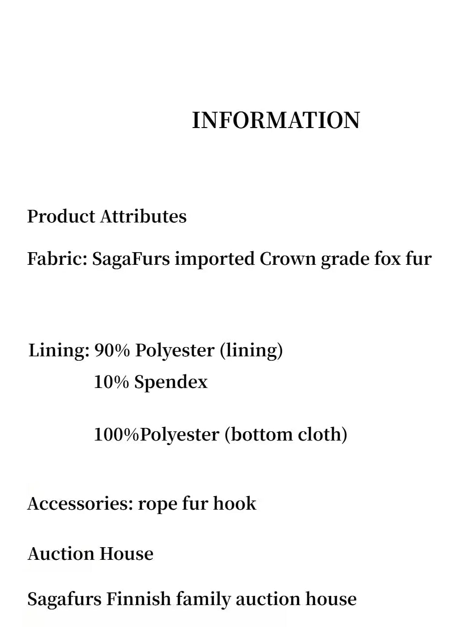 Polar Night Star SagaFurs fox fur coat materials and product information