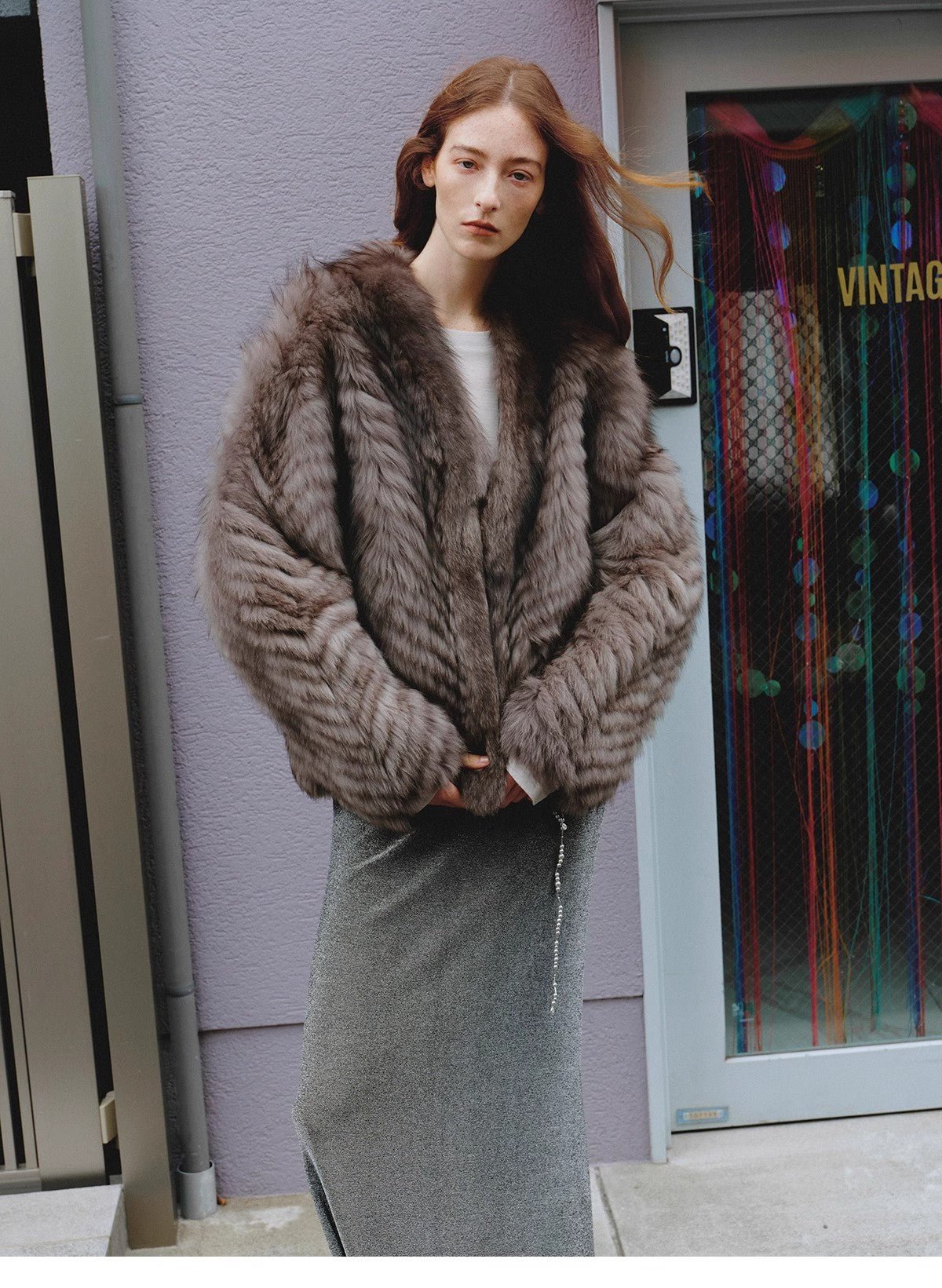 "Polar Night Star" imported sagafurs fox fur coat whole fox fur coat - variant_title