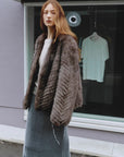 "Polar Night Star" imported sagafurs fox fur coat whole fox fur coat - variant_title