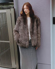 "Polar Night Star" imported sagafurs fox fur coat whole fox fur coat - variant_title