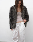"Polar Night Star" imported sagafurs fox fur coat whole fox fur coat - variant_title