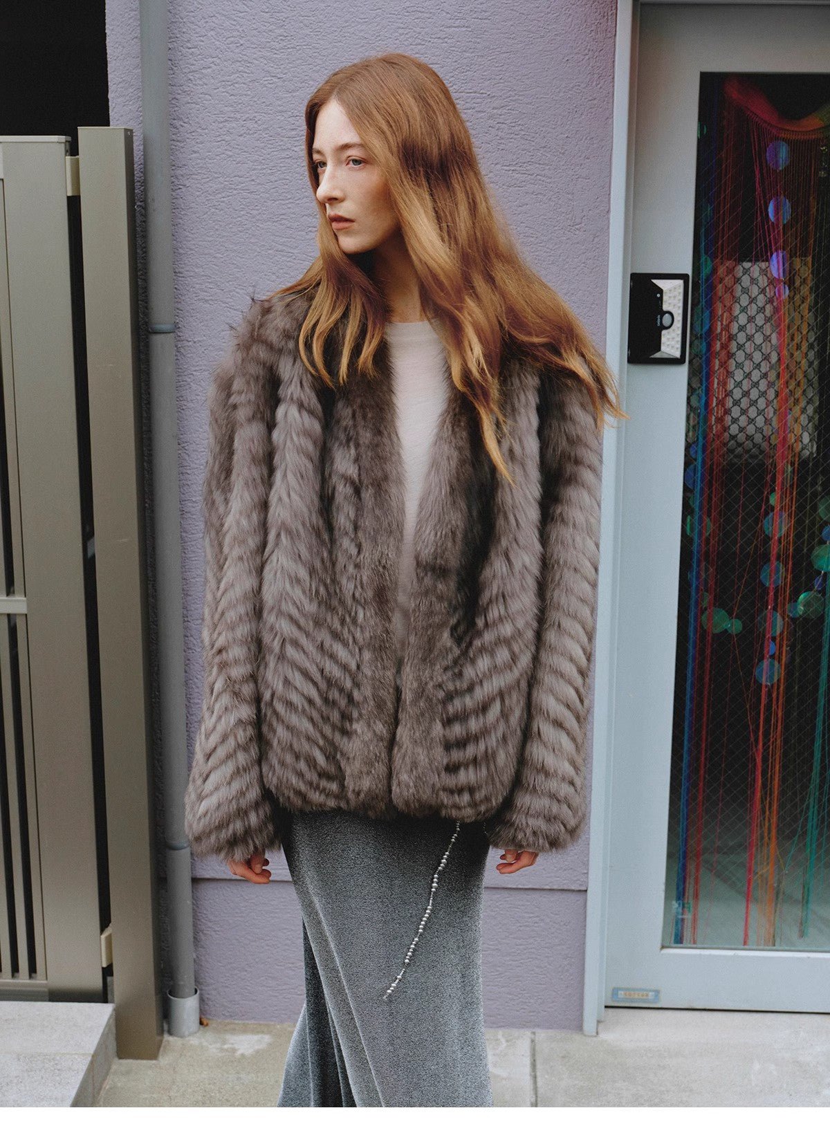 "Polar Night Star" imported sagafurs fox fur coat whole fox fur coat - variant_title