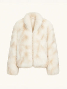 Polar Snow Apricot SagaFurs fox fur coat product view