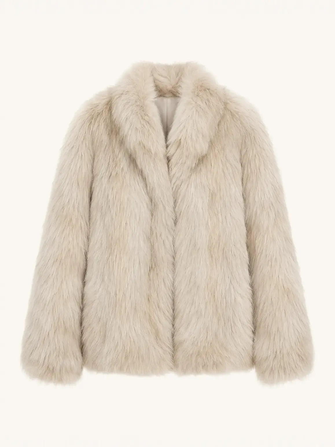 Polar Snow Light Beige SagaFurs fox fur coat product view