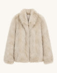 Polar Snow Light Beige SagaFurs fox fur coat product view
