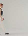 Customized cotton fabric skin-friendly washed drape versatile wide-leg jeans